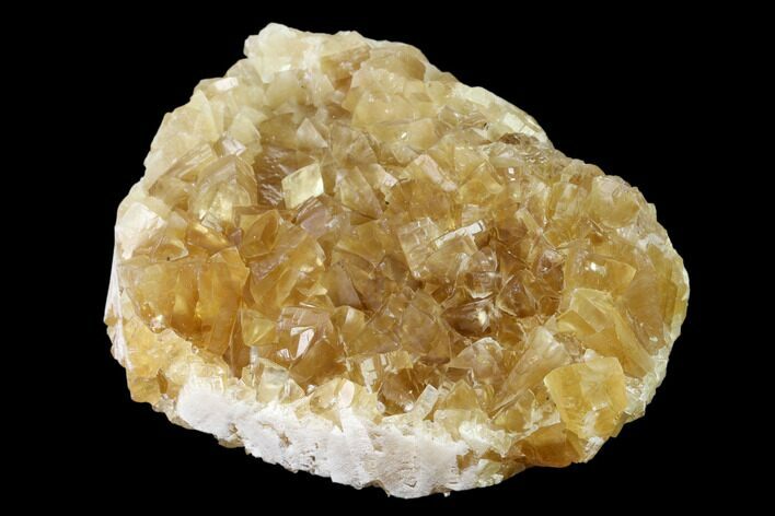 Lustrous, Yellow Calcite Crystal Cluster - Fluorescent! #149296
